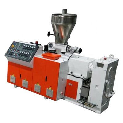 150-200 kg/h Capacità High Speed Conical Twin Screw Wood Plastic Extruder Machine Line