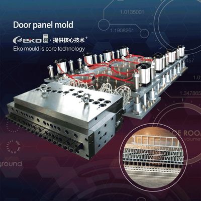 Stampo per pannelli di porta cava personalizzato per strisce di estrusione in plastica in legno in PVC di larghezza 1000 mm