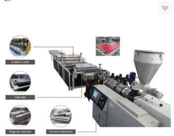Macchina di estrussione conico a doppia vite di lamiere di tetto vetrate in PVC con ABB Inverte
