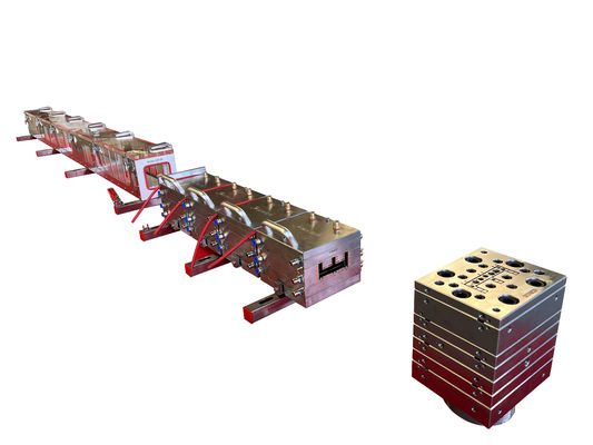 Stampo per profilo in PVC a 1 cavità per effetto grano di legno Disegno europeo in dimensioni personalizzate