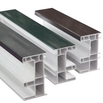 Profili UPVC progettati AutoCAD per finestre e porte Alta protezione UV Colore bianco