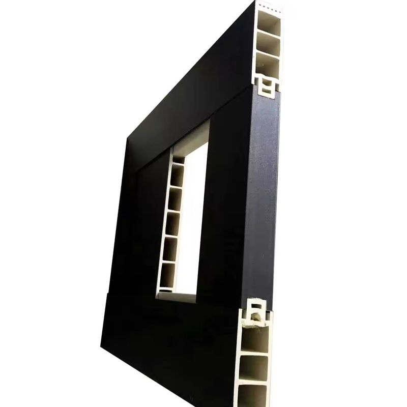 Linea di produzione di macchine per la produzione di pannelli per porte vuote in PVC argento 1000 mm WPC con PVC rigido